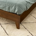 thumbnail image 5 of Pemberly Row Solid Wood Queen Platform Bed with Sturdy Legs in Walnut, 5 of 6