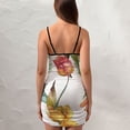 thumbnail image 4 of Ladies Elegant Sling Sleeveless Sexy Dress flowers, 4 of 6
