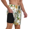 thumbnail image 2 of Balery Watercolor Bright Sunflowers Bañador para hombre, shorts de playa de secado rápido con entrepierna y forro de compresión-Large, 2 of 6