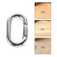 thumbnail image 1 of FENGGUIQU 2Ud Ovales De Plata Con Resorte Para Collar Y Pulsera Con Y Seguro, 1 of 8