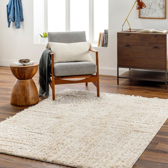 Artistic Wavers Everton Plus Area Rug, 6'7" x 9'2", Tan/Cream