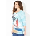 thumbnail image 3 of Catherines Women's Plus Size 3/4 Sleeve Seasonal Tee, 3 of 4