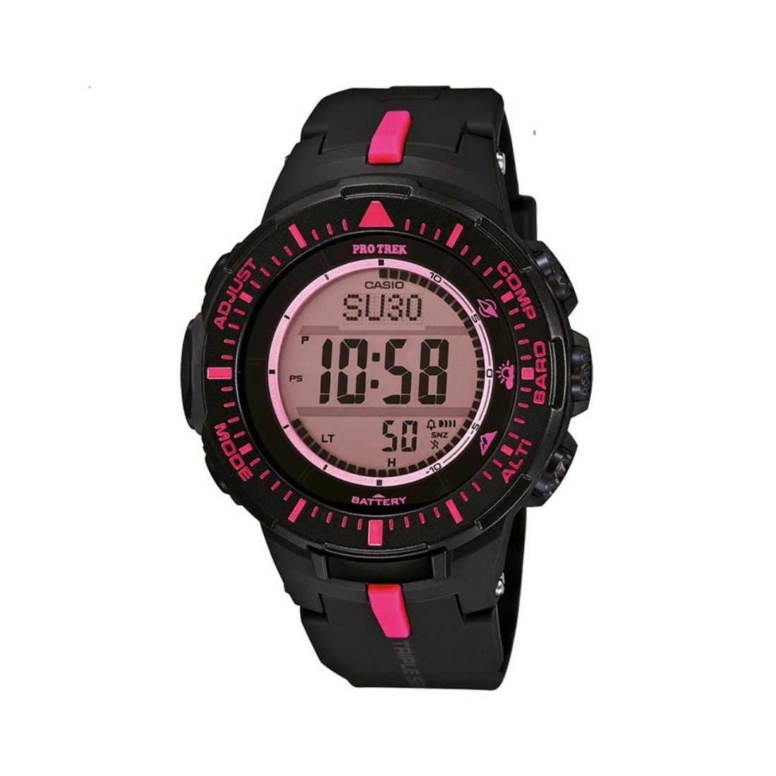 casio pro trek tough solar triple sensor