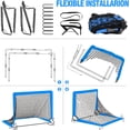 thumbnail image 7 of Kids Soccer Goal for Backyard Set - 2 Set of 6X4 / 4X3 ft Toddler Soccer Nets Training Equipment, Soccer Ball, Pop Up Portable Soccer Set for Kids and Youth Games and Training Goals Ages 3-16 Gift, 7 of 7