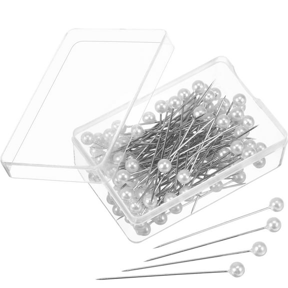 Pawsdot Quilting Straight Pins Head Pin White 100Pcs