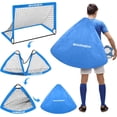 thumbnail image 4 of Kids Soccer Goal for Backyard Set - 2 Set of 6X4 / 4X3 ft Toddler Soccer Nets Training Equipment, Soccer Ball, Pop Up Portable Soccer Set for Kids and Youth Games and Training Goals Ages 3-16 Gift, 4 of 7