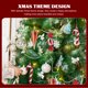 thumbnail image 4 of 6 adornos colgantes de bastón de caramelo navideño para árbol de Navidad., 4 of 7
