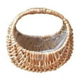 thumbnail image 2 of Wicker Basket with Handle Flower Girl Baskets for Weddings Rattan Basket Wedding Gift Flower Basket Wicker Baskets Decorative Baskets for Home Decor, 2 of 7