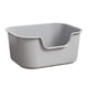 thumbnail image 2 of Caja de arena para gatos, inodoro, contenedor de arena para gatos, arenero para gatos de lados altos y duradero. Gris, 2 of 9