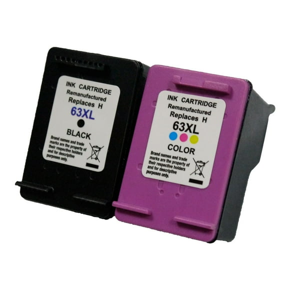 L-ink Compatible HP 63XL High Yield Black/Tri-colour Ink Cartridge Set (F6U64AN, F6U63AN, L0R48AN)