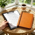 thumbnail image 1 of Aufmer Foldable A4 Size Clipboard File Folder Expanding Document Organizer With Elastic Strap For School Office Business People(Orange), 1 of 6