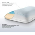 thumbnail image 7 of PureCare Cooling Gel-egant Sculpted Memory Foam and Gel Pillow Featuring Reversible Comfort & Sculpted Support, King (PCFRIOG611), 7 of 7