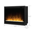 thumbnail image 4 of Dimplex Multi-Fire Slim 36 inch Wall Mount Electric Fireplace - Black, 4 of 9