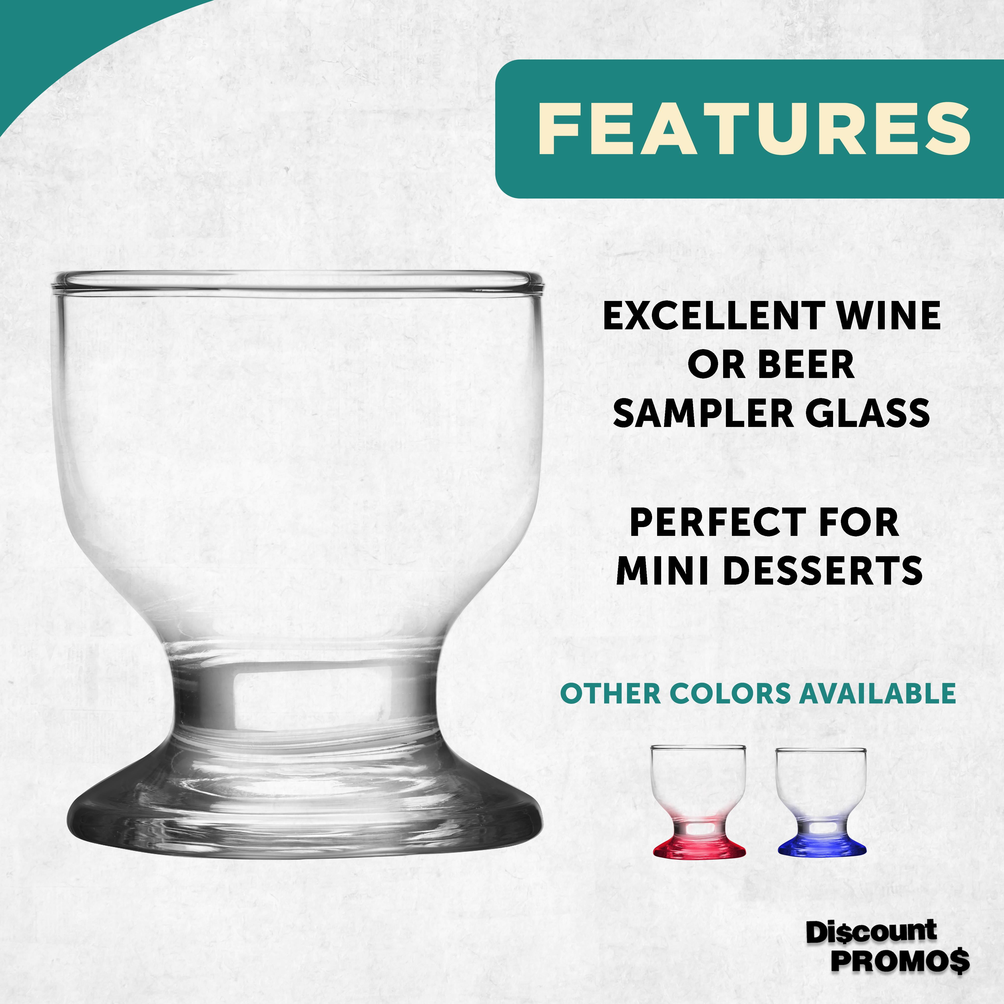 3.5 oz Mini Square Martini Taster Glass - Elite Tent & Party Rental