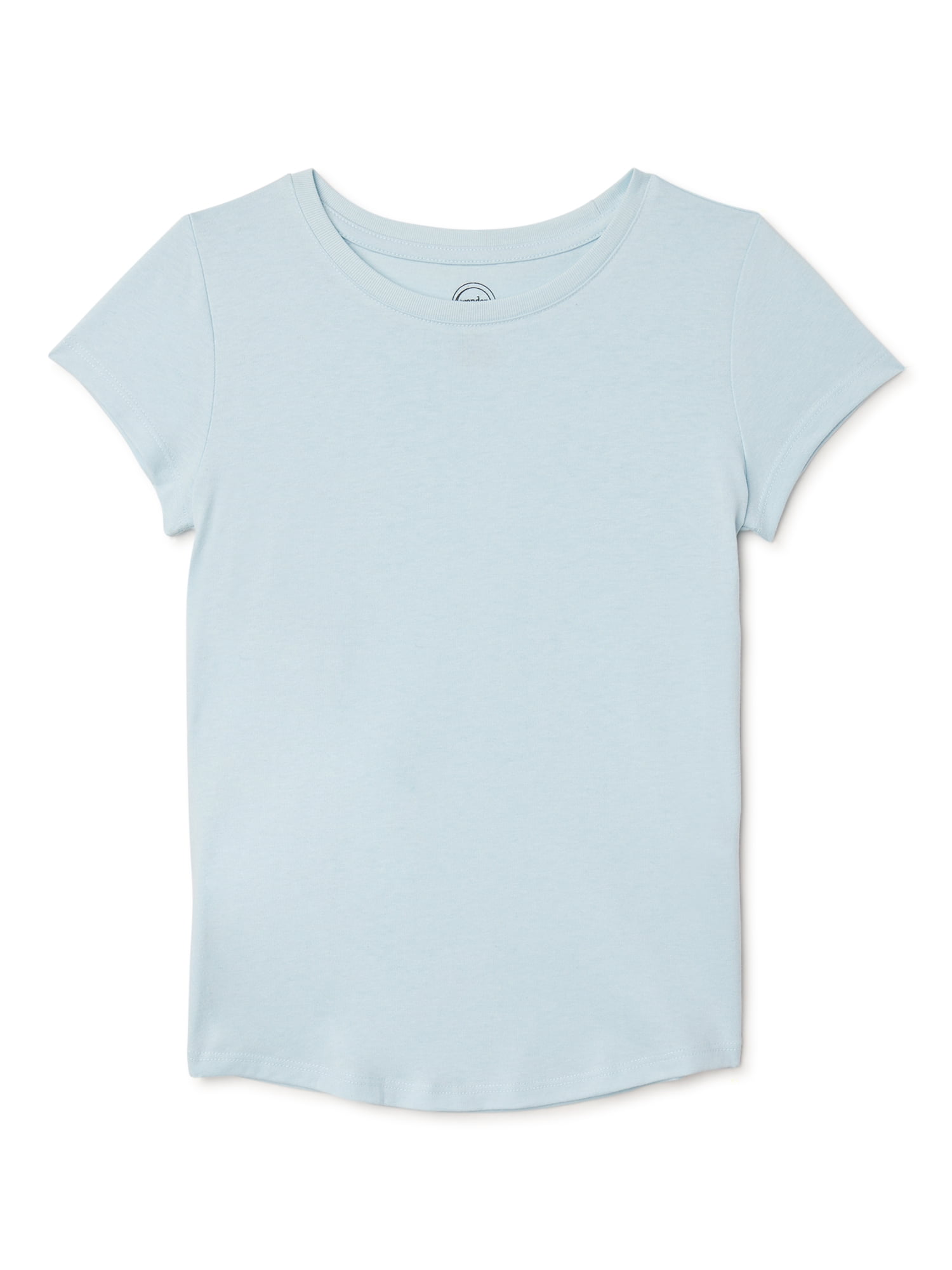 Wonder Nation Girls Kid Tough T-Shirt with Short Sleeves, Sizes 4-18 & Plus