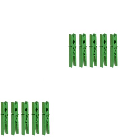 50 Pcs Wooden Clothes Pegs Metal Clothespins Bamboo