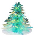thumbnail image 1 of Billuyoard Guirnalda de pancarta 3D colorida, diseño cortado con láser, material impermeable, conveniente para fiestas de invierno, cumpleaños Decoración del hogar Verde militar, 1 of 6
