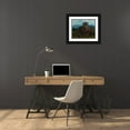 thumbnail image 3 of Gustave Courbet 24x20 Black Ornate Framed Double Matted Museum Art Print Titled: Landscape with Fleuri Massif, 3 of 5