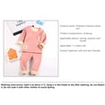 thumbnail image 2 of Jumpingount Conjunto de ropa interior térmica para niños, calzoncillos largos cálidos para clima frío, ropa de vestir, capa base, manga completa, cómoda Ropa interior Rosado 90cm Jumpingount AP013751-05, 2 of 6