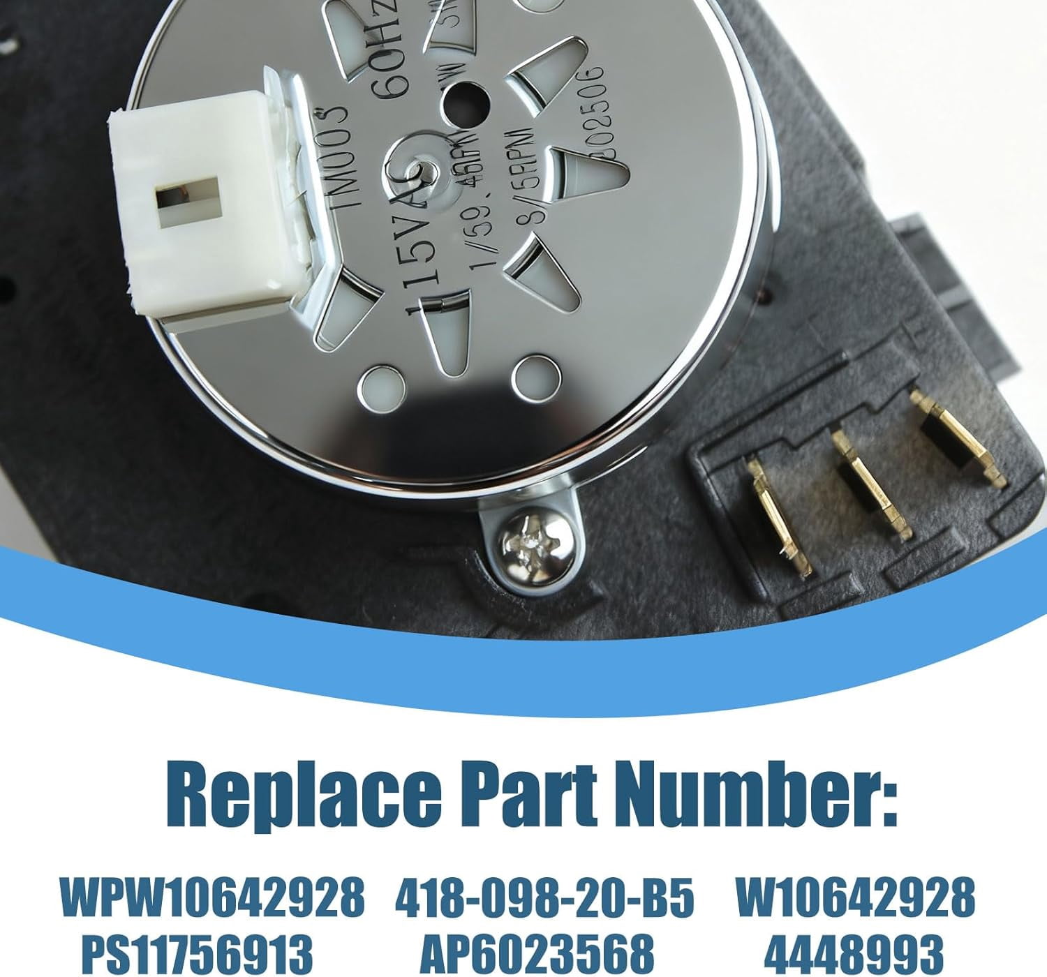 Aniceparthy W10642928 Dryer Timer Compatible with Maytag Replaces WPW10642928, PS11756913, 4448993,AP6023568,PD00043061,418-098-20-B5,EAP11756913