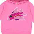thumbnail image 3 of Inktastic Girls Pink Airplane Pilot Toddler Hoodie, 3 of 4