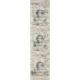 thumbnail image 1 of Unique Loom Chateau High-Low Pile Area Rug 2' 7 x 10' Runner Beige/Navy Blue, 1 of 2