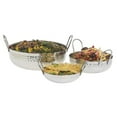 thumbnail image 5 of HUBERT® Hammered Stainless Steel Serving Bowl with Handles - 7" Dia x 1 1/2" H, 5 of 5