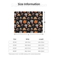 thumbnail image 5 of Zufioo Different Breeds Of Dogs Print Horizontal Flannel Blanket, Anti-wrinkle, Anti-shrinkage, Anti-allergic Plush Blanket, Household Items Suitable for Bedroom-60"x50", 5 of 6