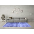 thumbnail image 3 of Ahgly Company Machine Washable Indoor Square Persian Blue Traditional Area Rugs, 5' Square, 3 of 4