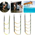 thumbnail image 2 of 3/4/5 Step Boat Rope Ladder Folding Boat Ladder Portable Rope Ladder Boarding Ladder for Kayak Canoe, 2 of 5