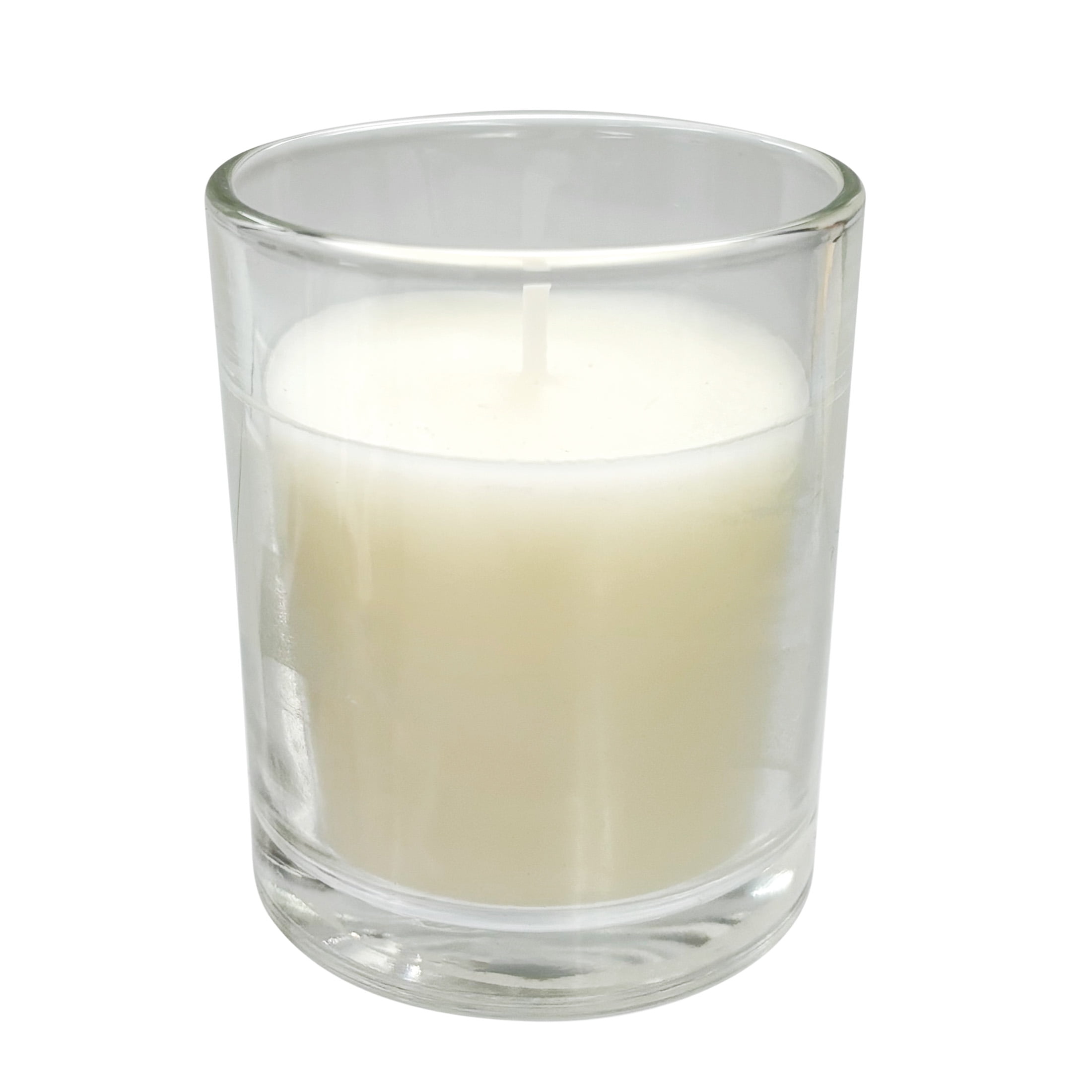 (2 pack) Mainstays Unscented Filled Votive Glass Candles, Ivory, 12-Pack