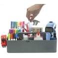 thumbnail image 3 of Enjoy Organizer Plastic Makeup Organizer with 8 Compartments, Gray Made In USA, 3 of 7
