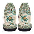 thumbnail image 4 of Jeiento Sea Turtle Car Seat Covers for Front Seat Breathable Car Seat Cover Protection Boho Flower Interior Auto Accessories Universal Fit for Most Cars SUV, Easy to Install, 4 of 7