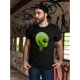 thumbnail image 2 of Green Alien Side View T-Shirt Men -Image by Shutterstock, Male XX-Large, 2 of 4