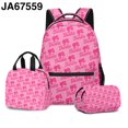 thumbnail image 1 of Cartoon Movie Barbie Teen Student School Bag Backpack Lunch Bag Pencil Case Three-piece Set, 1 of 4