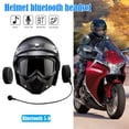 thumbnail image 2 of BT17 Waterproof Hands Free Bluetooth 5.0 Headset for Motorcycle Helmet Intercom, 2 of 8