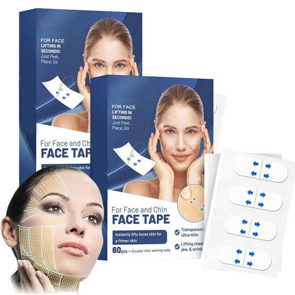 Clearance DHALL Skincare Face Lifting Tape Face Lifting Tape Face Lifter Tape Instant Face Lift Sticker Neck Lift Lift V Tapes For Lifting Sagging Skin
