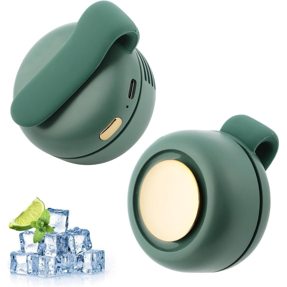 Portable Silent Mini Bladeless Electric Fan, 3-Speed Whirlwind Fan Hands-Free Clip On for Waist & Neck 360° Rotatable for Outdoor Travel Office, Travel Accessories