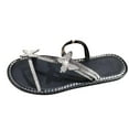 thumbnail image 2 of Wavsuf Womens Slippers Casual Summer Wide Bow Black Slippers Size 9.5, 2 of 7