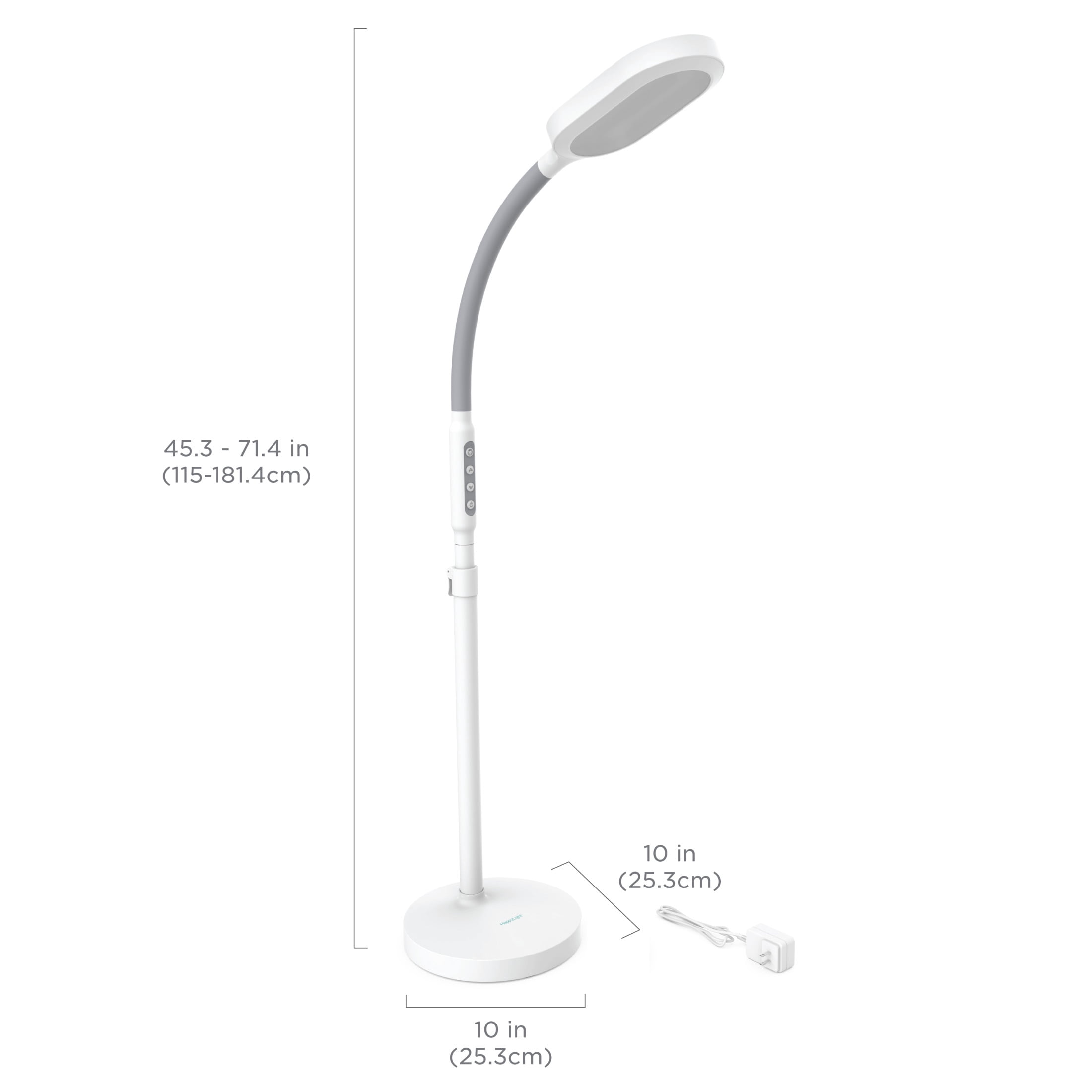 Verilux HappyLight Duo 2-in-1 Light Therapy & Floor Lamp White (VT39WW1)