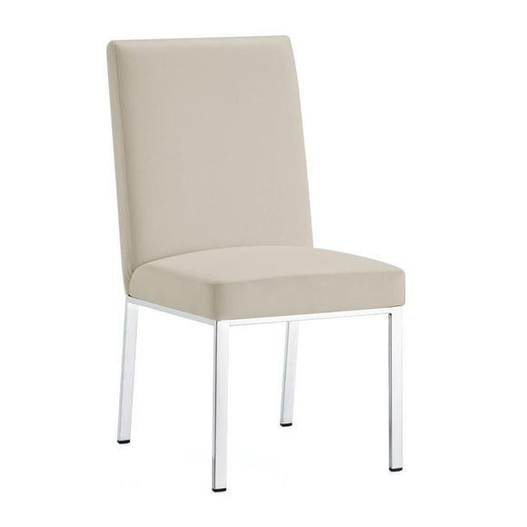 Home Gear Lot de 2 chaises de salle à manger à dossier hexagonal avec cadre argenté