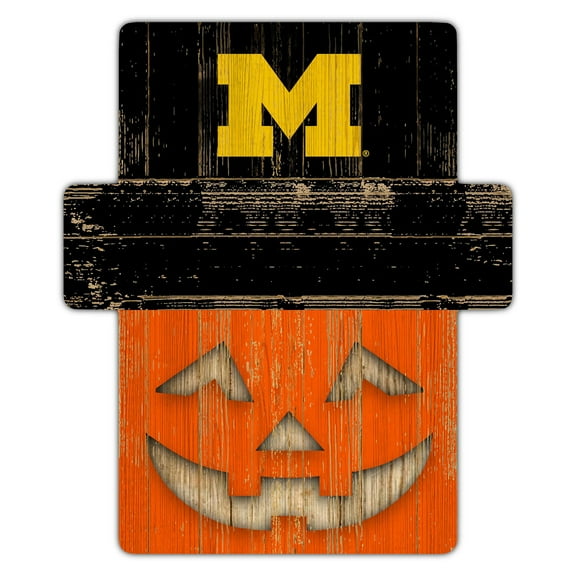 Michigan Wolverines 12" x 12" Jack-O-Lantern Display
