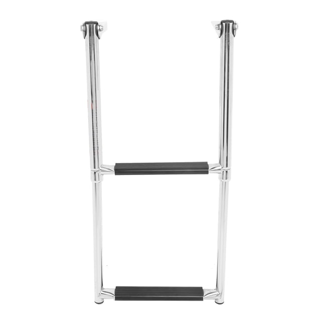 yeacher Foldable Stainless Steel Boat Ladder with Anti-Slip Steps, Telescopic 2-Step Design for Easy Boarding on Yachts and Speedboats
