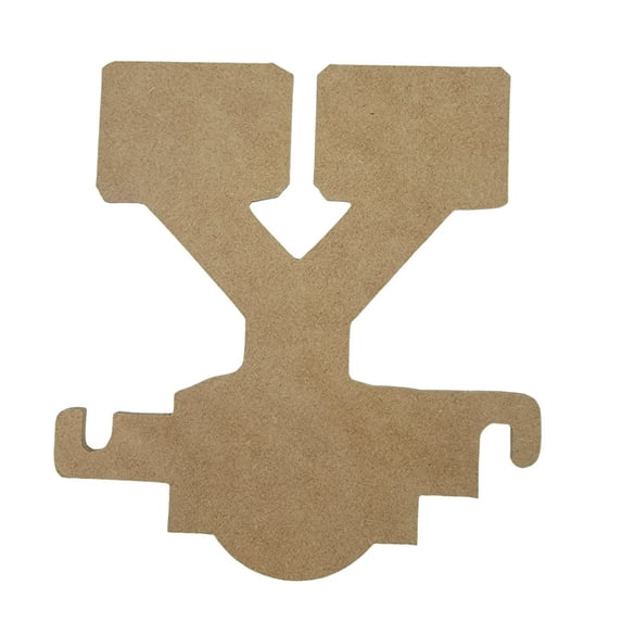 7" Wooden Letter Y Unfinished, Train Font, Craft Cutout 1-8" Thick