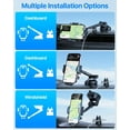 thumbnail image 3 of WWS-Phone Holders for Your Car [Powerful Suction] [Rally Racing-Grade Stability] 2024 Upgrade Universal Car Phone Holder Mount Dashboard Windshield Vent Phone Mount for Car for iPhone, 3 of 4