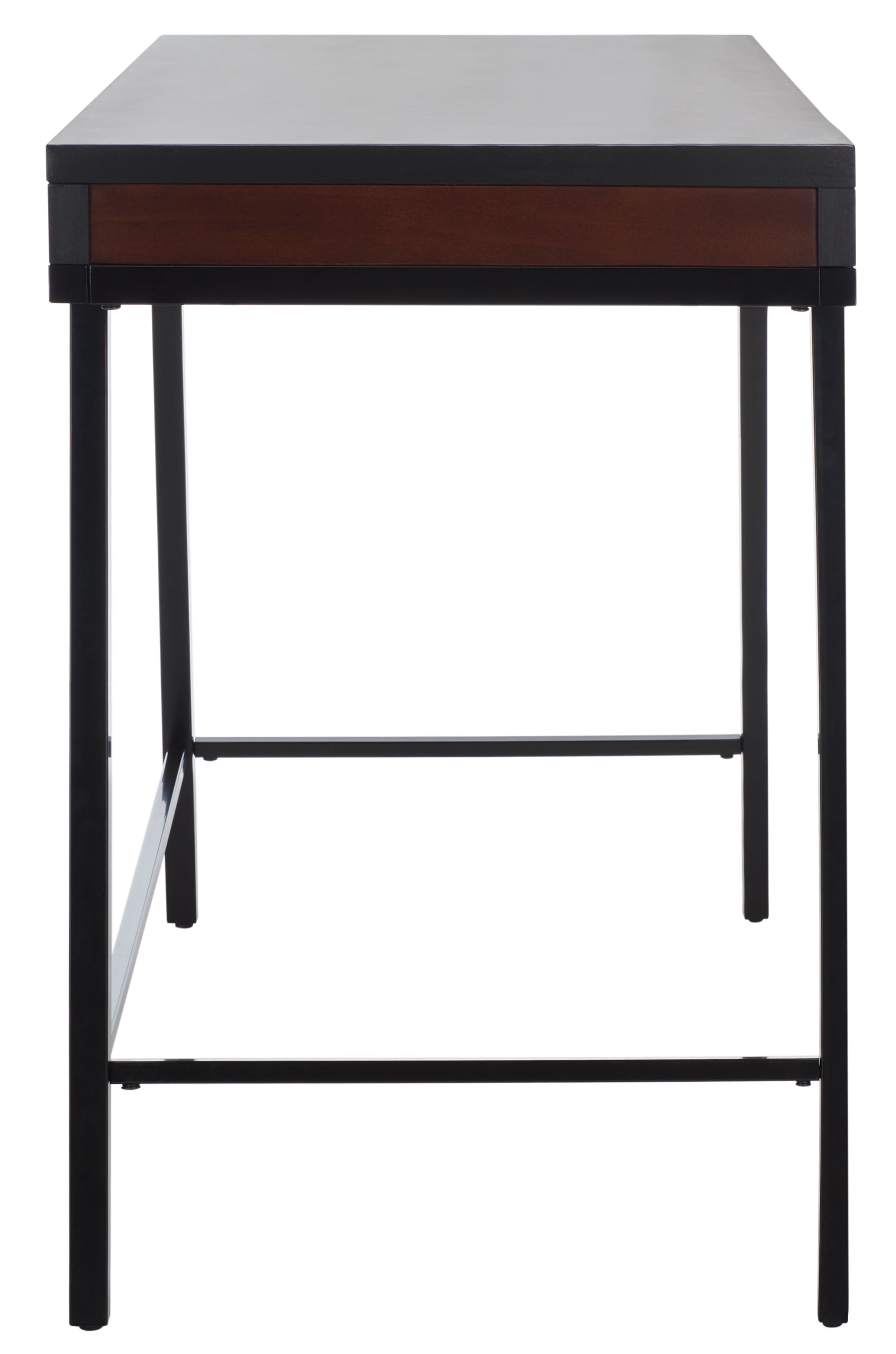 SAFAVIEH LaponteScandinavian Wood Writing Desk, Black/Brown