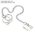 thumbnail image 2 of Uxcell 10" Stainless Steel Keychain with Keyrings Clasp Belt Loop Clip, 2 of 5
