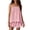 #0367-Pink, variant on Gingham 2 Piece Pajamas Set Women Summer Lounge Set | Womens Summer Causal Sleeveless Gingham Spaghetti Strap Tank Tops and Plaid Shorts Two Piece Lounge Sets