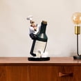 thumbnail image 4 of Resin Chef Statue Figurine Kitchen Decor Miniature Ornaments Chef Collectible Gift restaurant house kitchen Cook Cafe Bar shop decorationation - Sit On Bottle, 4 of 6