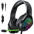 thumbnail image 1 of ONIKUMA X3 Audífonos con cable con micrófono Audífonos para juegos Luces RGB Audífonos con cancelaci Abanopi Audífonos, 1 of 7